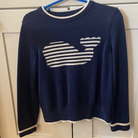 Vineyard Vines Navy Whale Sweater - Picture 1 of 2
